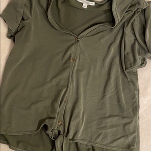 Green envelope shirt